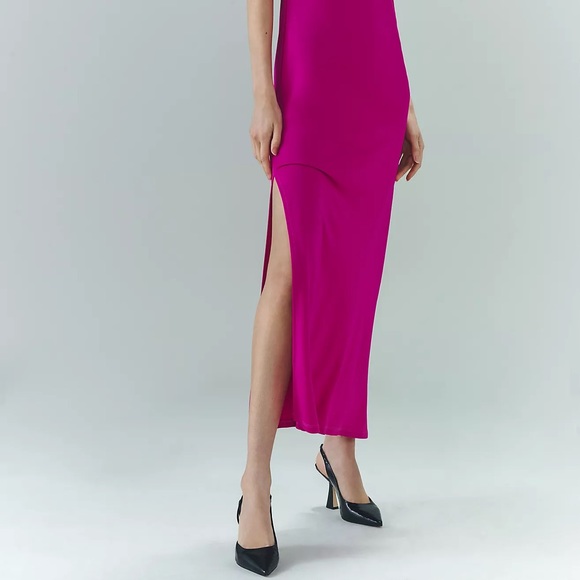 Anthropologie Ruched Scoop-Neck Midi Dress - Picture 10 of 15